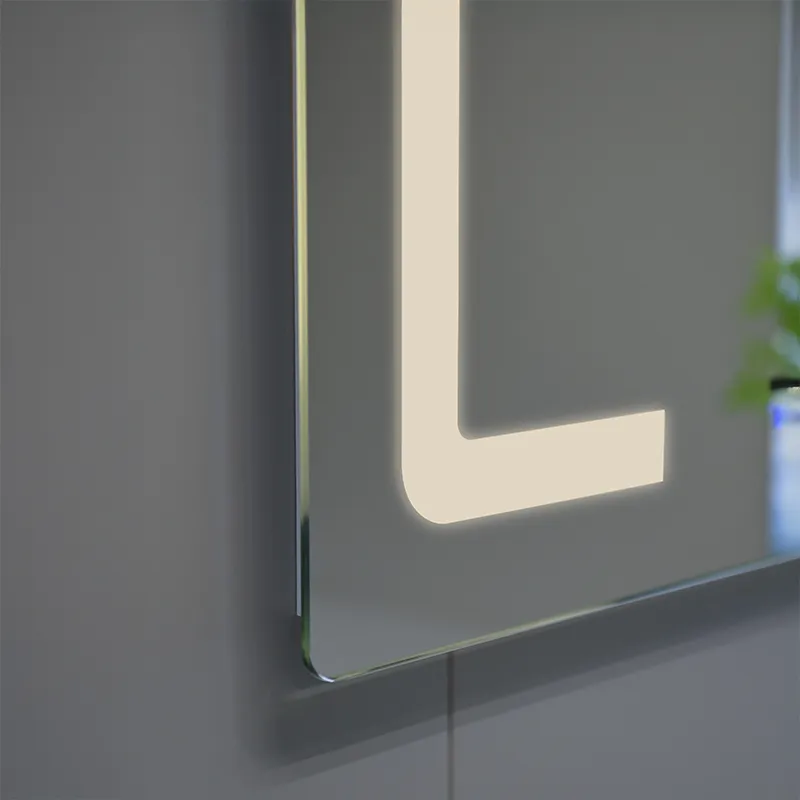 SIMEX MIRROR MSN0824-LED-1127 SILVER IRON FRAME 12W LED WITH FRAME VERTICAL